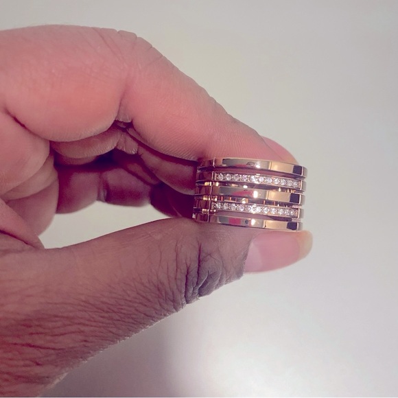 NWOT TOMMY HILFIGER CIGAR RING IN ROSE GOLD - SIZE 9 - Picture 3 of 6